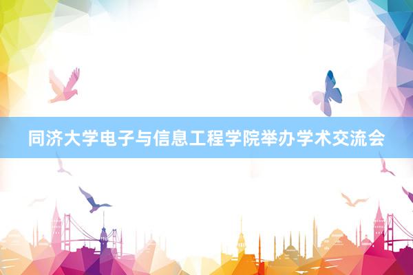 同济大学电子与信息工程学院举办学术交流会
